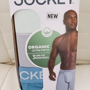Jockey Gray Organic Cotton Boxer Briefs